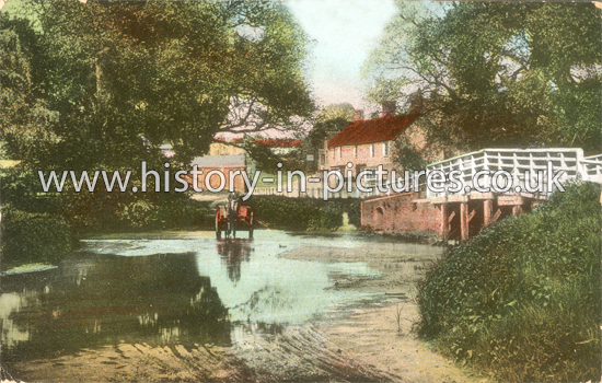 Ford and Bridge, Earls Colne, Essex. c.1906